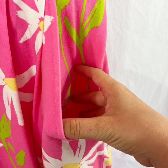 Lilly Pulitzer Talulah Fit & Flare Dress Hotty Pink Twirlers Floral Size MEDIUM - Picture 3 of 7